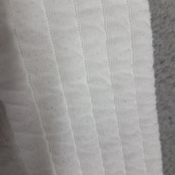 Zara Hoodie Sweater Women's Small White Ribbed Oversized Lounge Comfort Casual - Picture 4 of 11